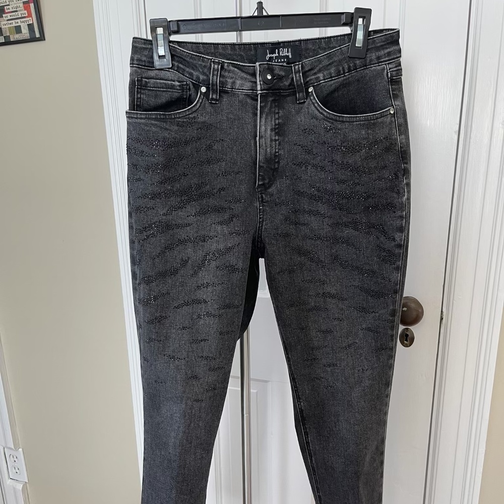M7 - Joseph Ribkoff Style,  213901, charcoal jeans